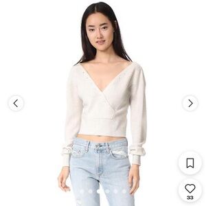Club Monaco cream cashmere sweater